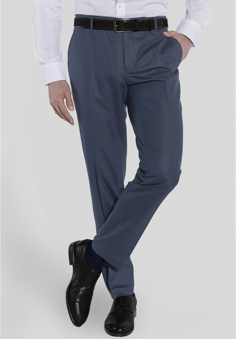 Designer Anzug Slim Fit, Graublau Detailansicht 2