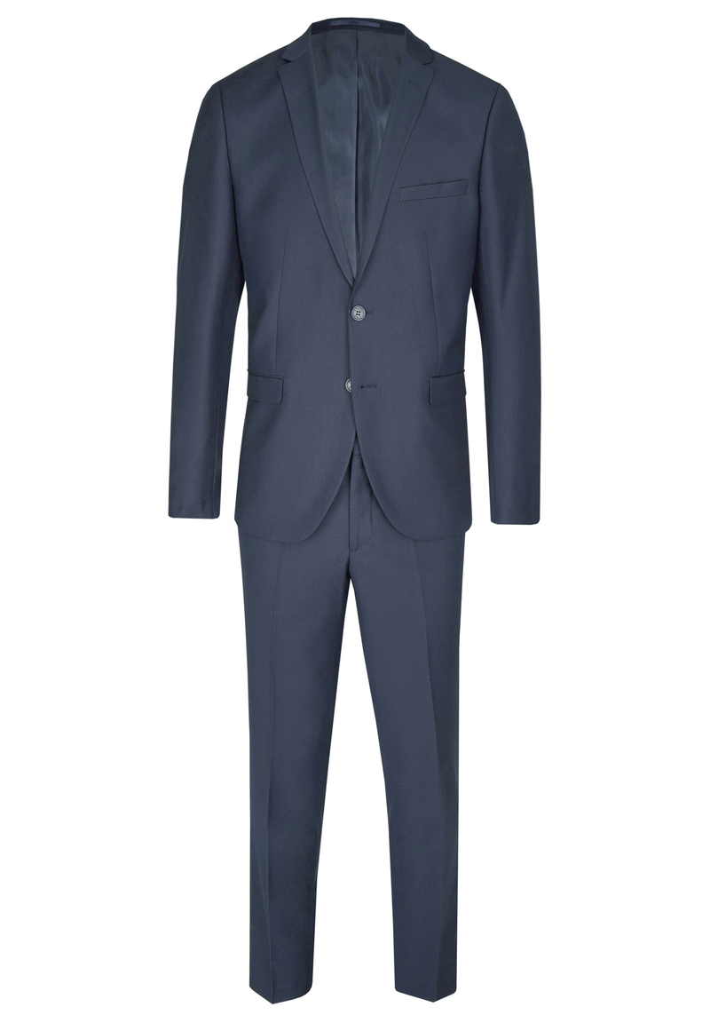 Designer Anzug Slim Fit, Graublau