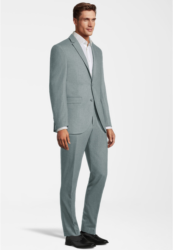 Designer Anzug Slim Fit, salbei Detailansicht 1