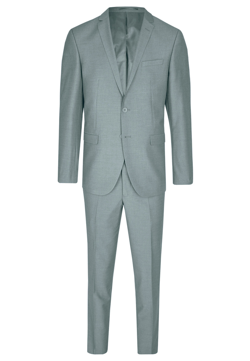 Designer Anzug Slim Fit, salbei Detailansicht 2